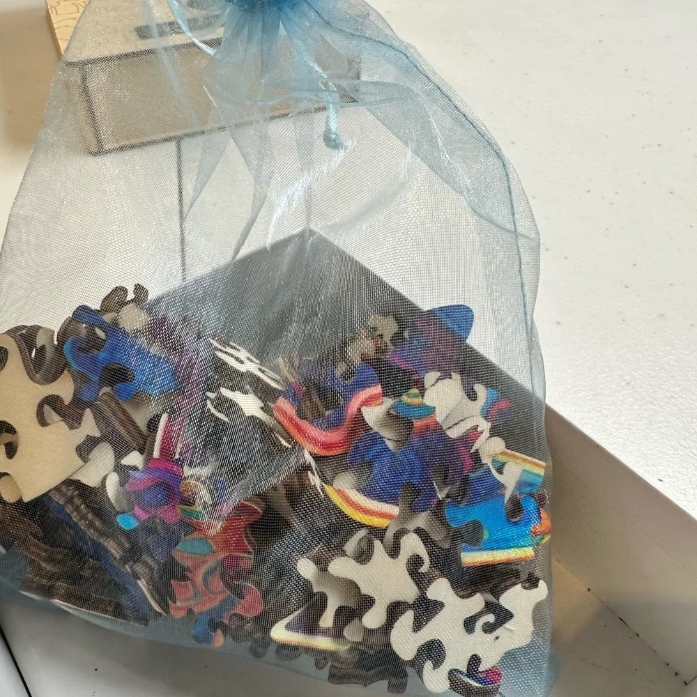 NIB QuordlePuzzles Colorful Butterfly Wooden Puzzle- Size Medium